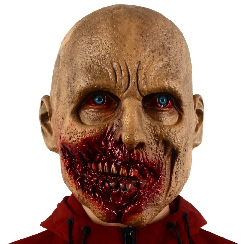 Blodig Flintskallig Zombie Mask