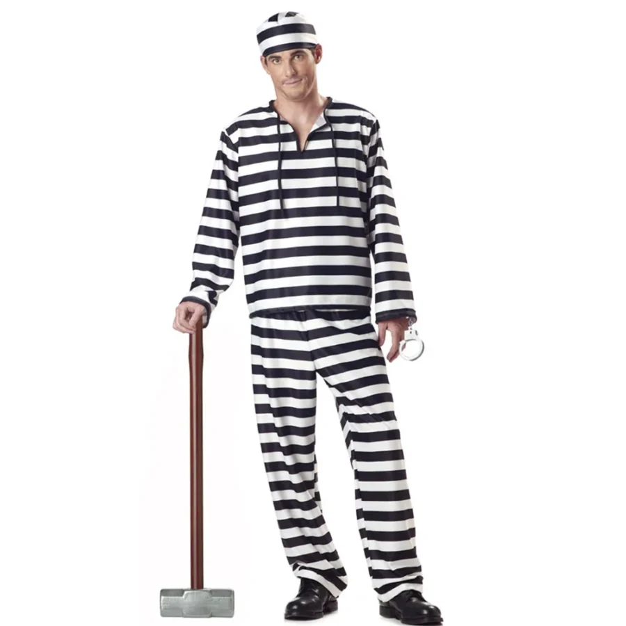 Fånge Maskeraddräkt Randig