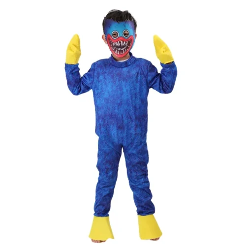 Blå Monster Barn Maskeraddräkt