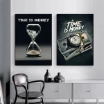 Time is Money Timglas Affisch