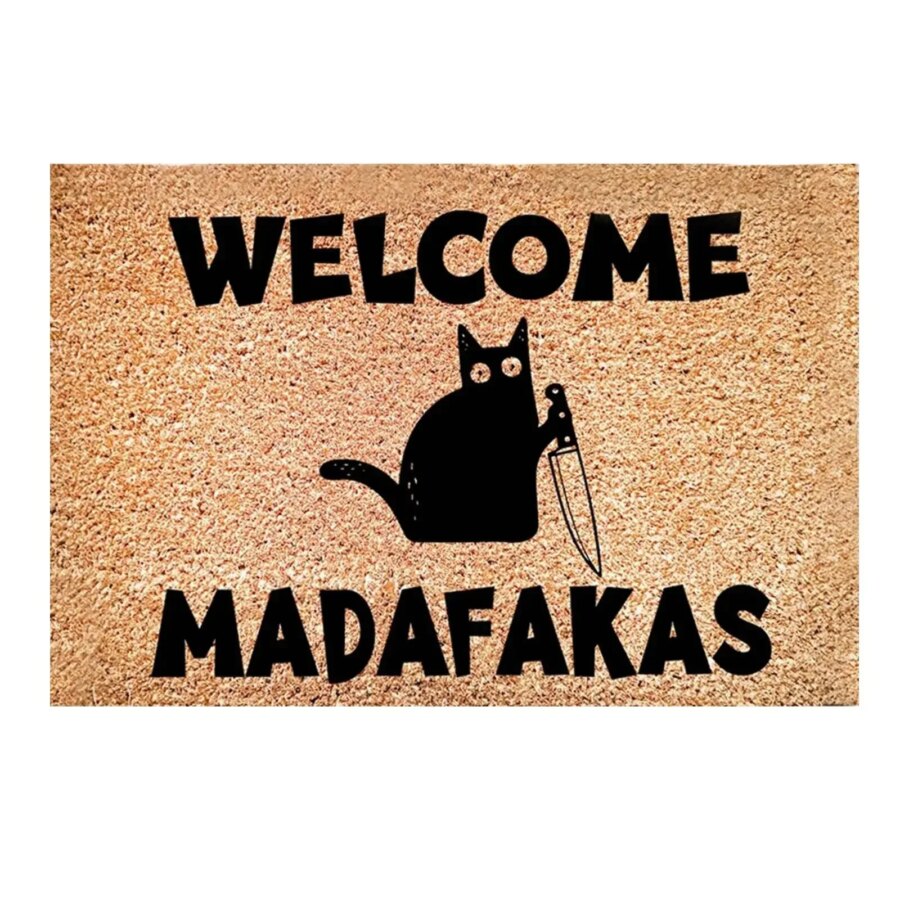Dörmatta med Humor - Welcome Madafakas