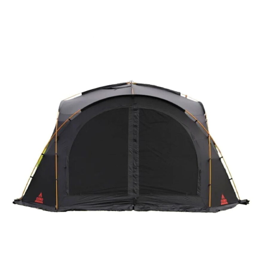 Campingtält med svartbeläggning