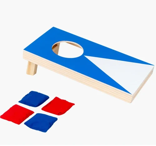 Cornhole Blå & Vit Trädgårdsspel