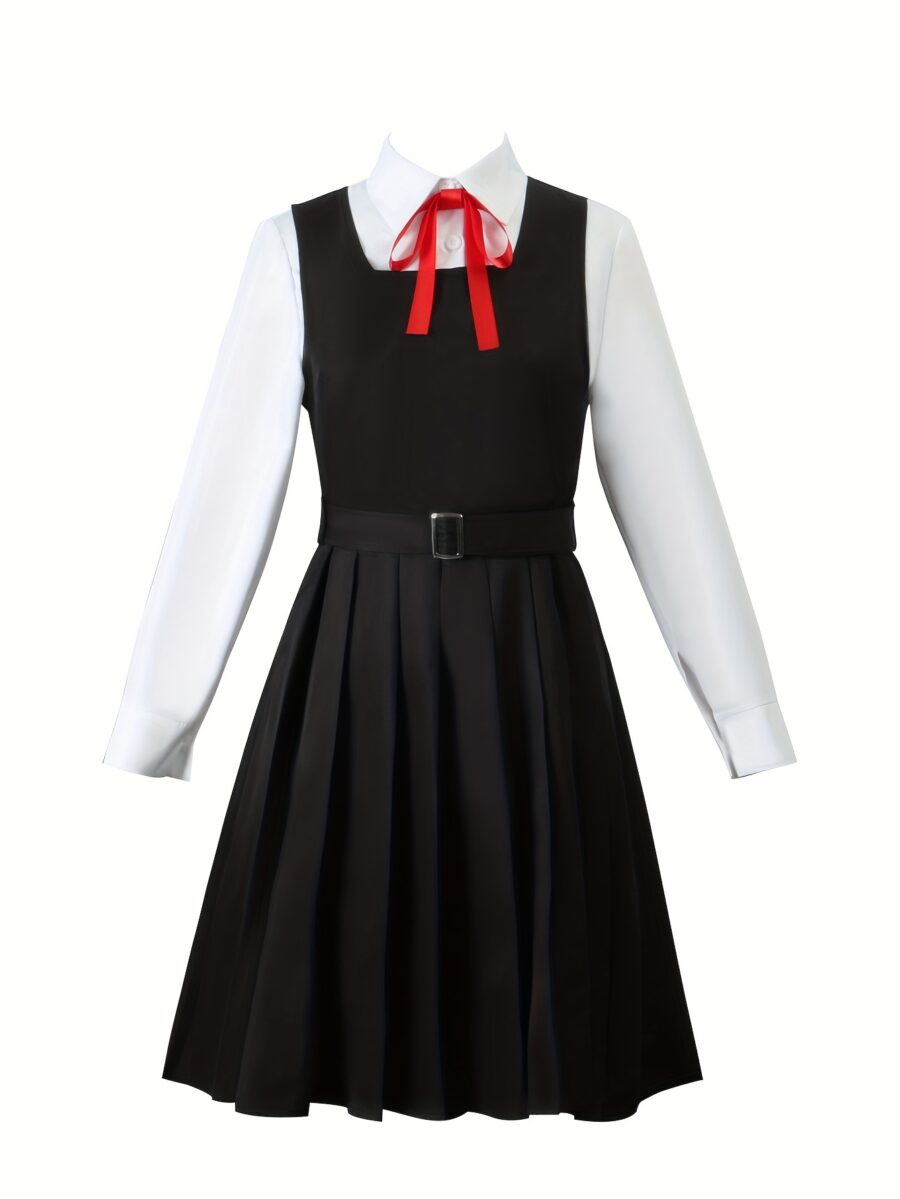 Anime Cosplay Klänning med Röd Rosett