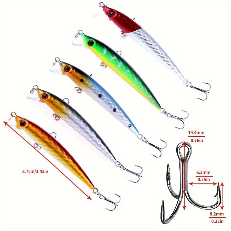 Fiskedrag Topwater Minnow 56 st – bild 3 av 9