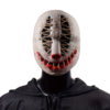 Clown Halvansiktsmask