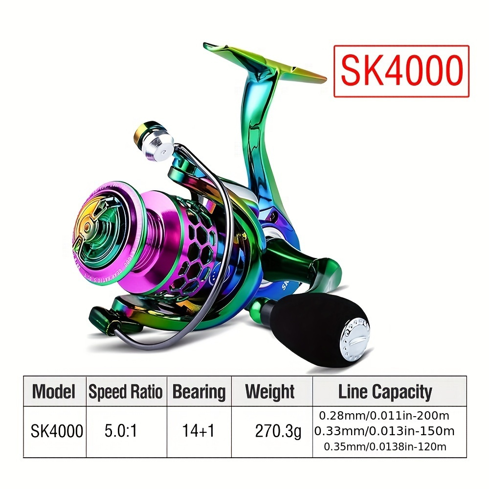 Fiskerulle 14+1 BB Spinnrulle - 1000-6000 Serie - 4000