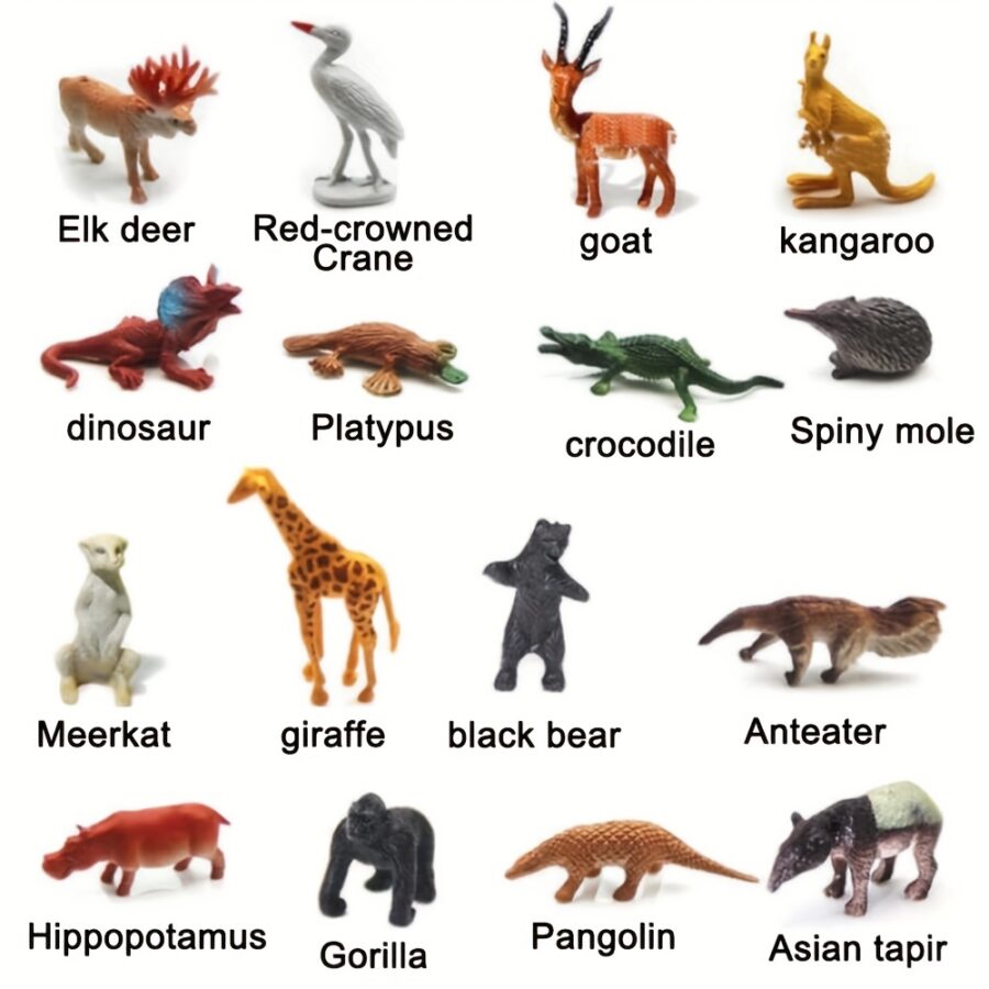 Djungeldjurfigurer Mini 106 st – bild 2 av 5