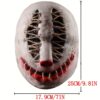 Clown Halvansiktsmask