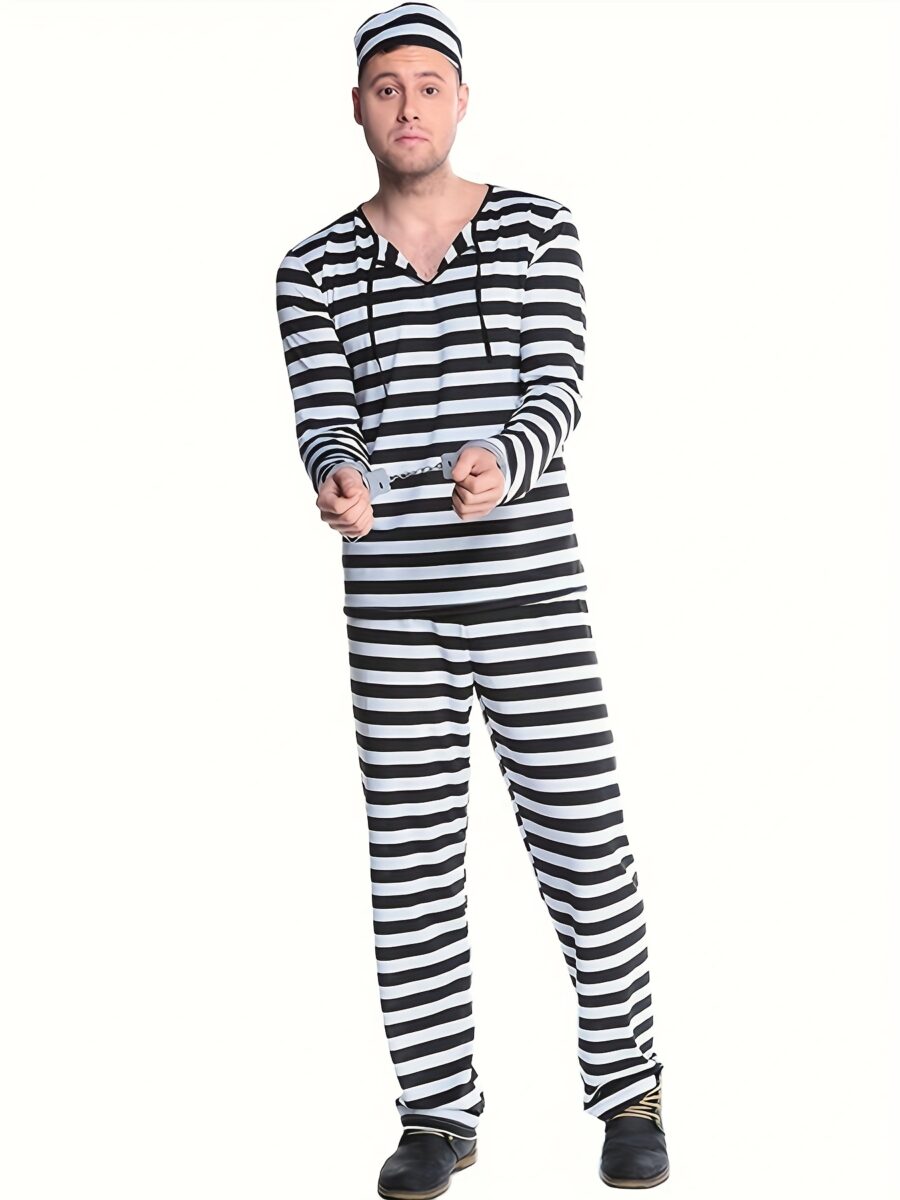 Men's Fånge Maskeraddräkt – bild 4 av 5