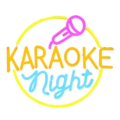 Karaoke Night Neon Skylt - LED