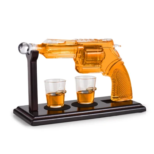 Whiskeykaraff i Pistolform - Set