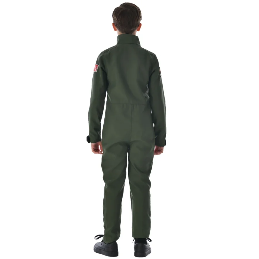Militär Pilot Maskeraddräkt för Barn – bild 5 av 6