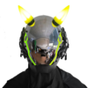 Punkmask med LED Oxhorn - Futuristisk Cosplay