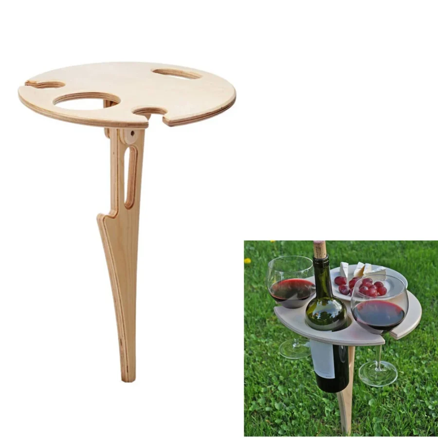 Utomhusbord för Vin Hopfällbart - Strand och Picknick – bild 2 av 4