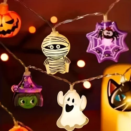 Ljusslinga Halloween med LED