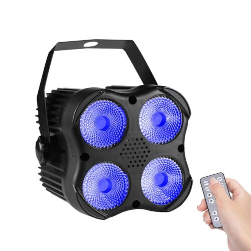 Scenlampa Mini LED RGBW 4x8W - Fjärrstyrd