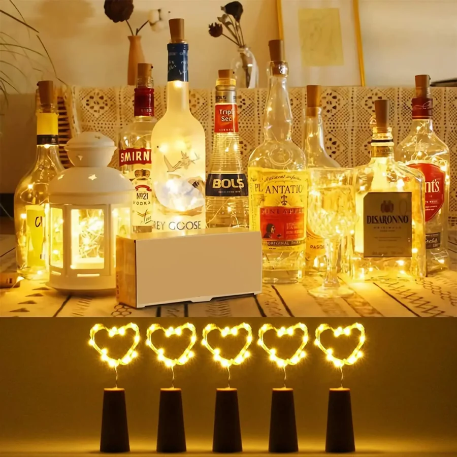 Flaskkork LED Ljusslinga 2M – bild 2 av 5