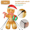 Pepparkaksgubbe Uppblåsbar med LED