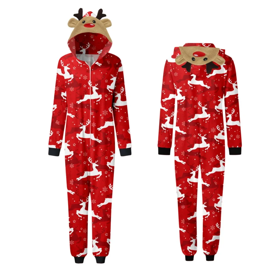 Julpyjamas Renmönster Onesie – bild 3 av 4