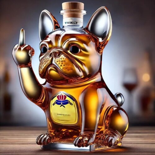 Whiskeykaraff Bulldog – Mittfinger - A
