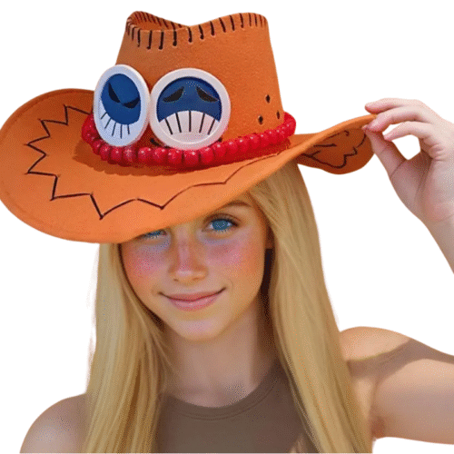 Cowboyhatt Orange för Barn & Vuxna