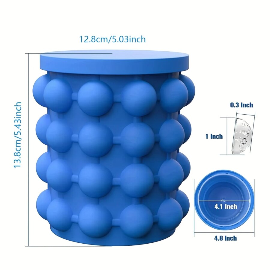 Isbehållare med Lock 2-i-1 Silikon – bild 6 av 6