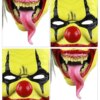 Halloweenmask Skräckclown – Grön