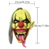 Halloweenmask Skräckclown – Grön