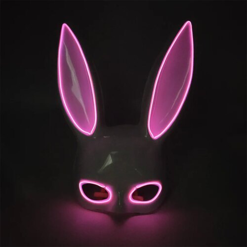 Kaninmask LED med Långa Öron
