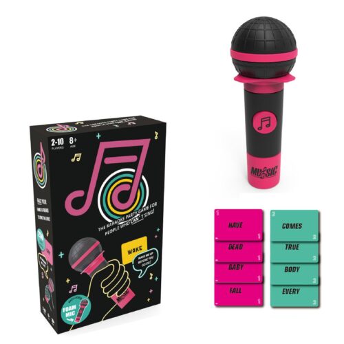 Karaokespel – Grab the Mic med 250 Kort