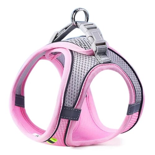 Sele för Hund & Katt – Reflektiv - Rosa, L