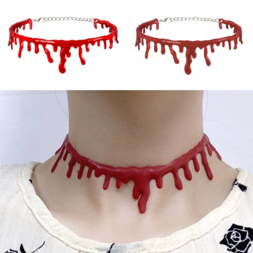 Halloween Halsband – Bloddroppe