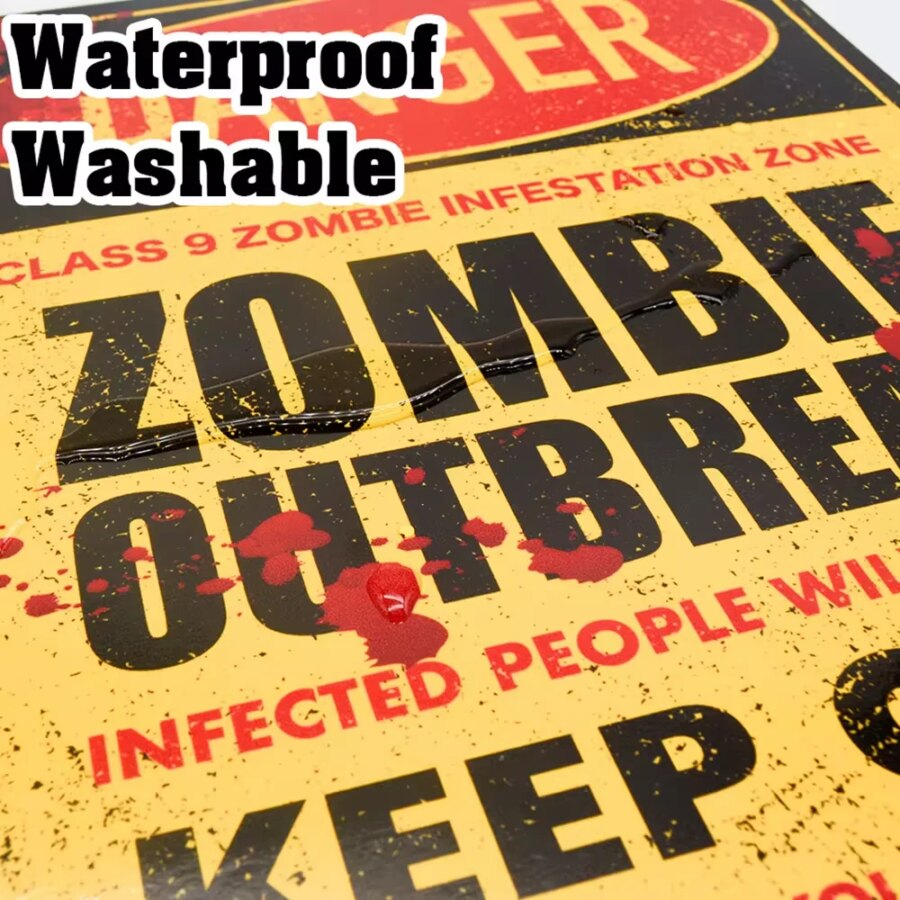 Halloween Väggdekor – Blodiga Toalett – bild 5 av 5