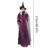 Halloween Häxfigur med Ljud – 210 cm