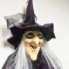 Halloween Häxfigur med Ljud – 210 cm
