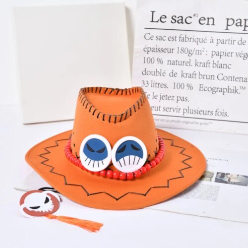 Cowboyhatt Orange för Barn & Vuxna - Vuxen