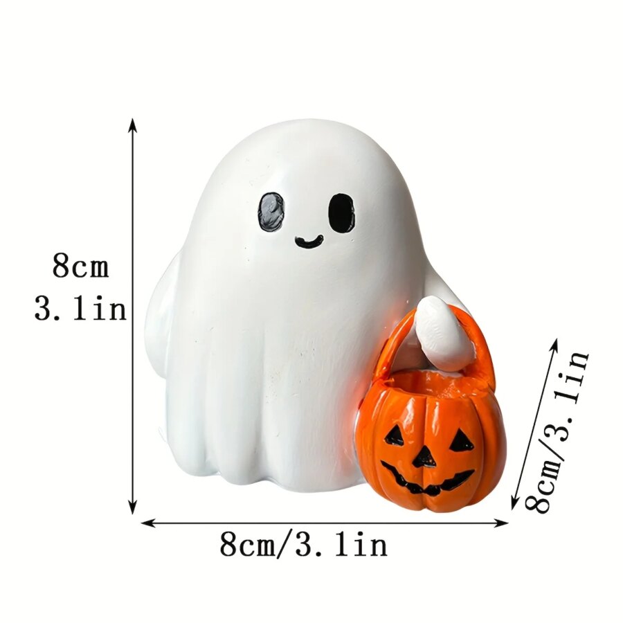 Halloween Dekoration Spöke med Pumpa – bild 5 av 5