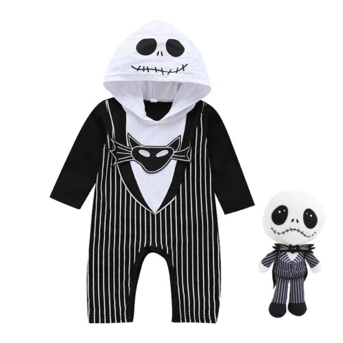 Maskerad Dräkt Skelett för Små Barn - Set C, 6-9M(70)