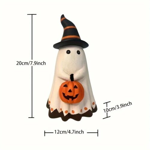 Spökfigur med Pumpa – Halloween Dekoration - Spökfigur med Pumpa – Halloween Dekoration