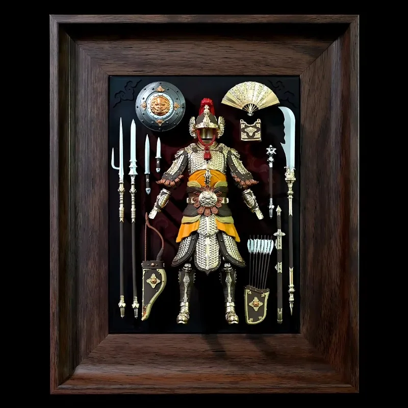 Samurajrustning i Ram – Antik Väggdekoration