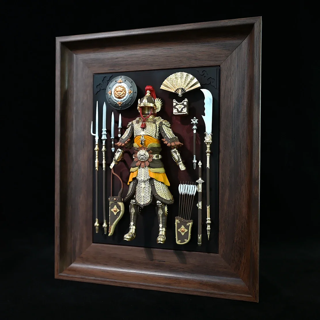 Samurajrustning i Ram – Antik Väggdekoration