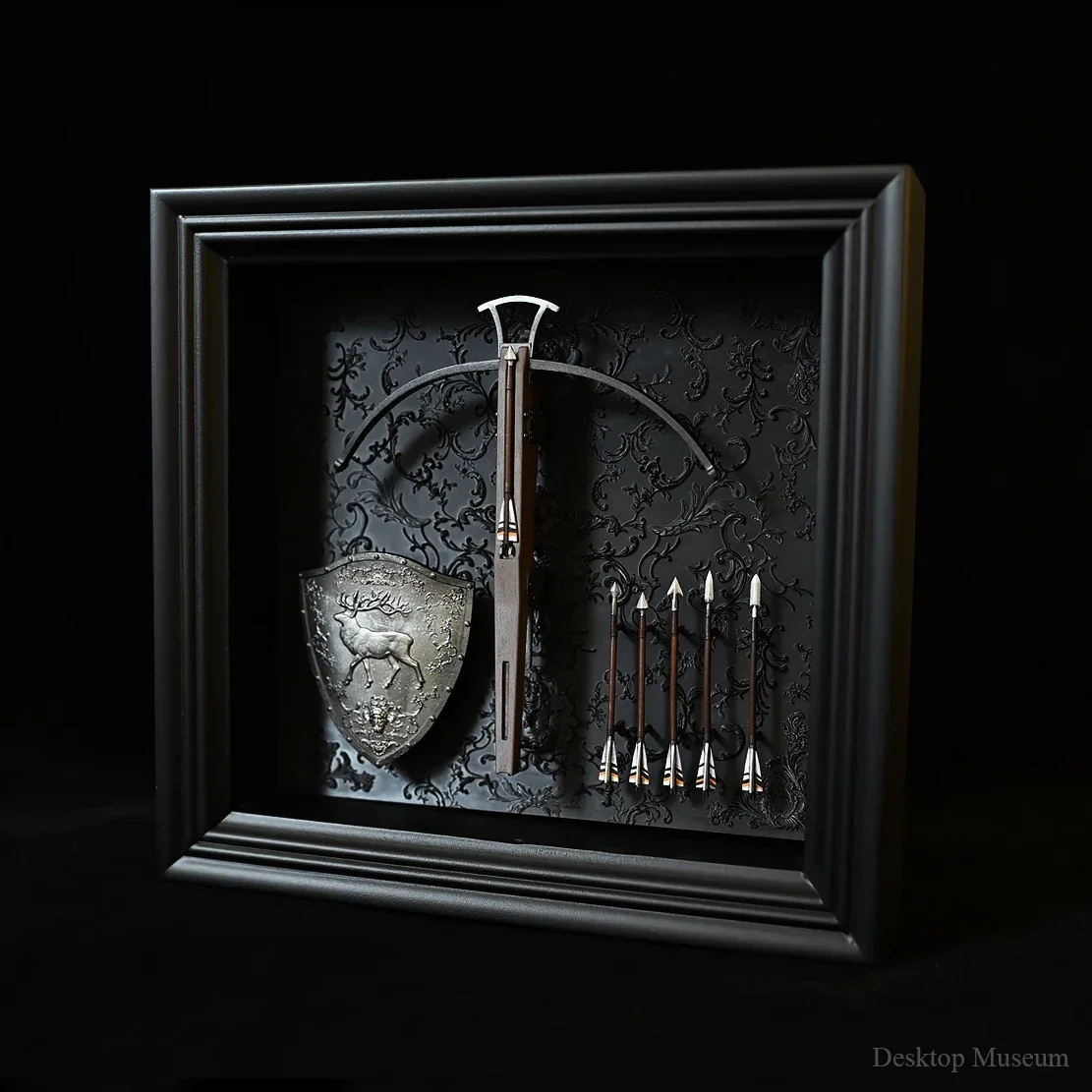 Medeltida Europeisk Båge och Armborst Väggdekor