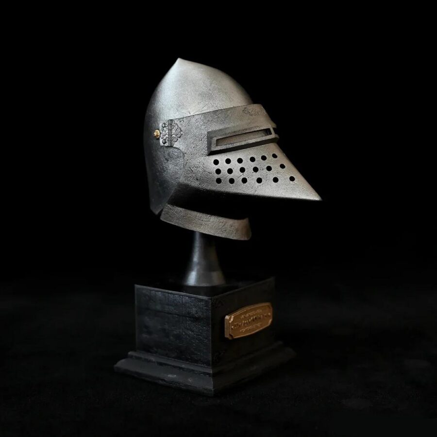 Riddarhjälm – 135 mm Medeltida Dekoration