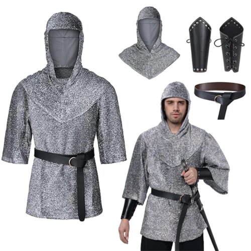 Medeltida Riddare Cosplaydräkt