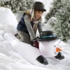 Snögubbe – Uppblåsbar Pulka med Handtag