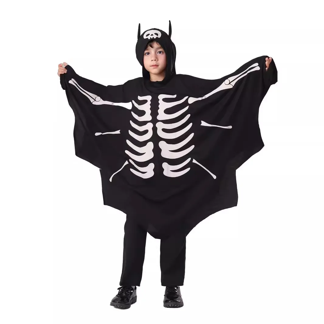 Fladdermus Ljusande Skelett Maskeraddräkt
