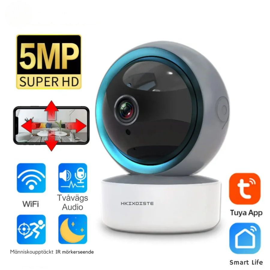 Hemövervakningskamera Smart – Trådlös 5MP – bild 6 av 6