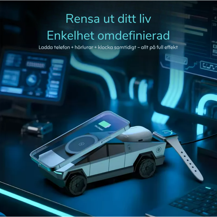 Trådlös Laddare Cybertruck 3-i-1 – bild 5 av 5