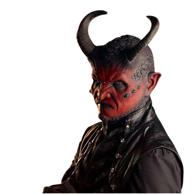 Djävulsmask med Horn Halloween